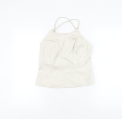 Womens UK Size 14 NEXT Beige Camisole Blouse