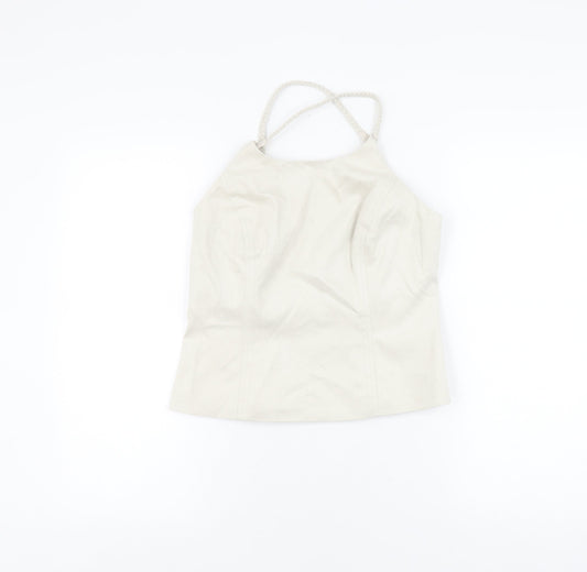 Womens UK Size 14 NEXT Beige Camisole Blouse