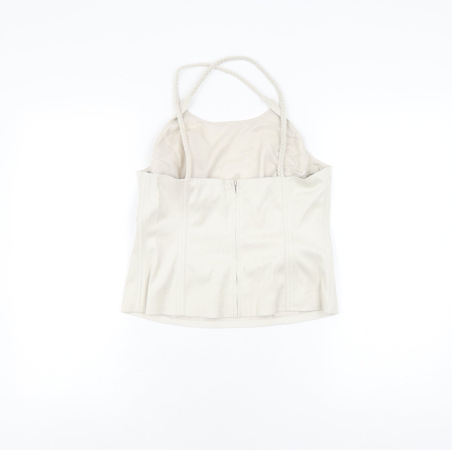 Womens UK Size 14 NEXT Beige Camisole Blouse