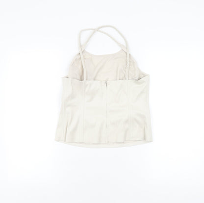 Womens UK Size 14 NEXT Beige Camisole Blouse