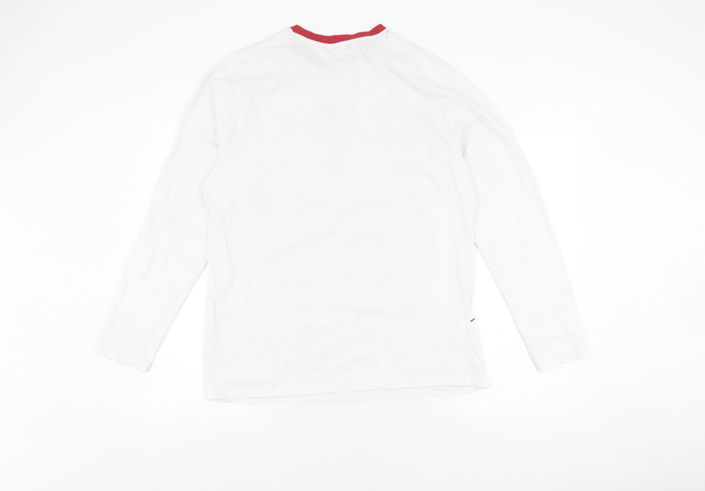 George Pyjama Top | White Christmas Long Sleeve | L