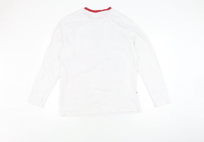 George Pyjama Top | White Christmas Long Sleeve | L