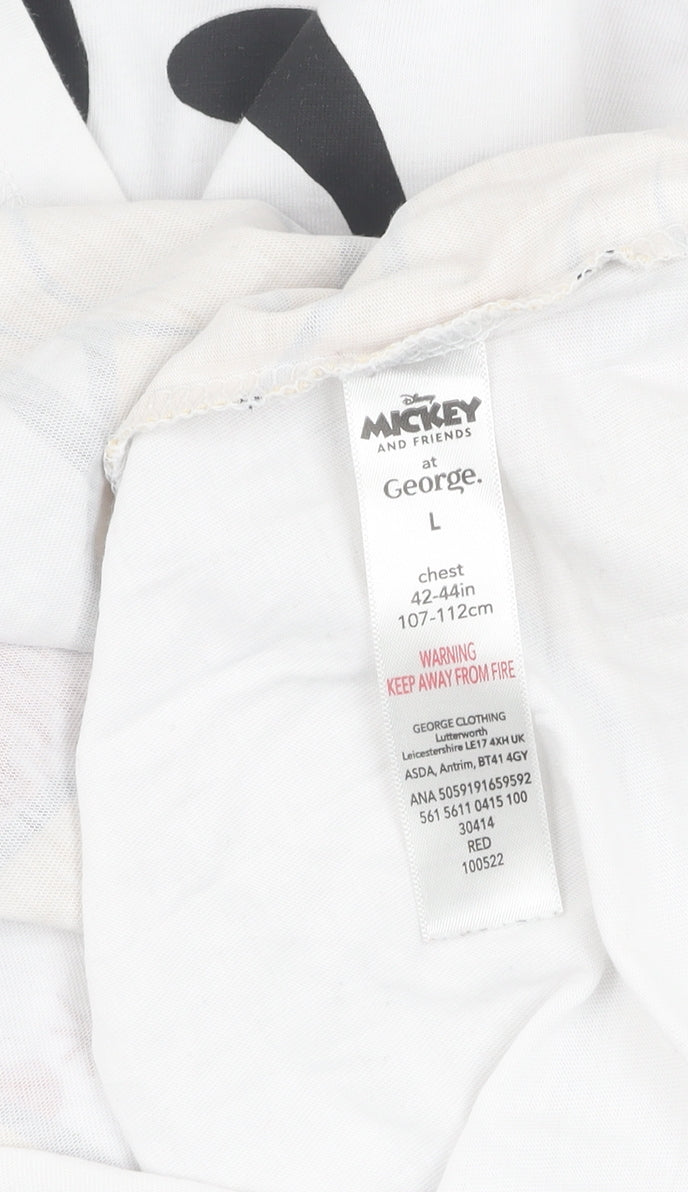 George Pyjama Top | White Christmas Long Sleeve | L