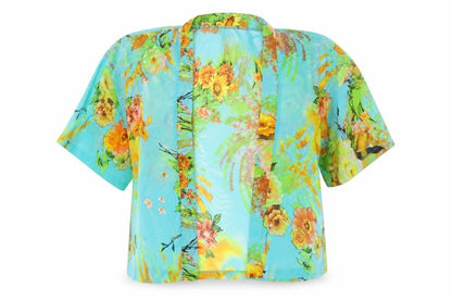 Womens UK Size M Quiz Multicoloured Open Front Blouse