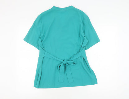 Womens UK Size 12 Style by EWM Green Basic Blouse