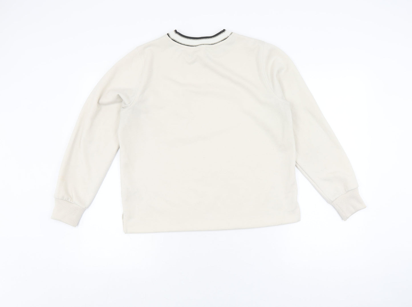 River Island White Pullover Sweatshirt, S, Unisex