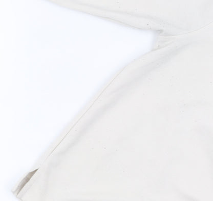 River Island White Pullover Sweatshirt, S, Unisex