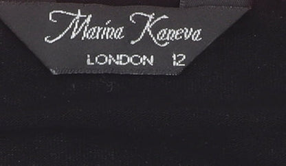 Womens UK Size 12 Marina Kaneva Multicoloured Basic Blouse