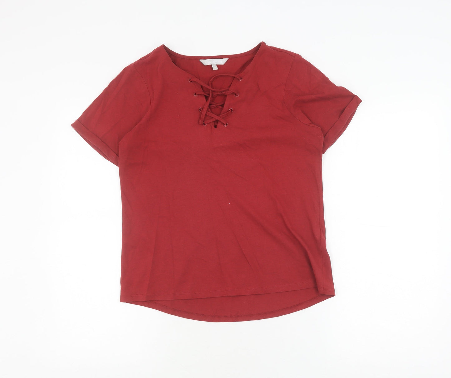 Womens UK Size 10 Red Herring Red  T-Shirt