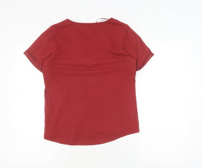 Womens UK Size 10 Red Herring Red  T-Shirt