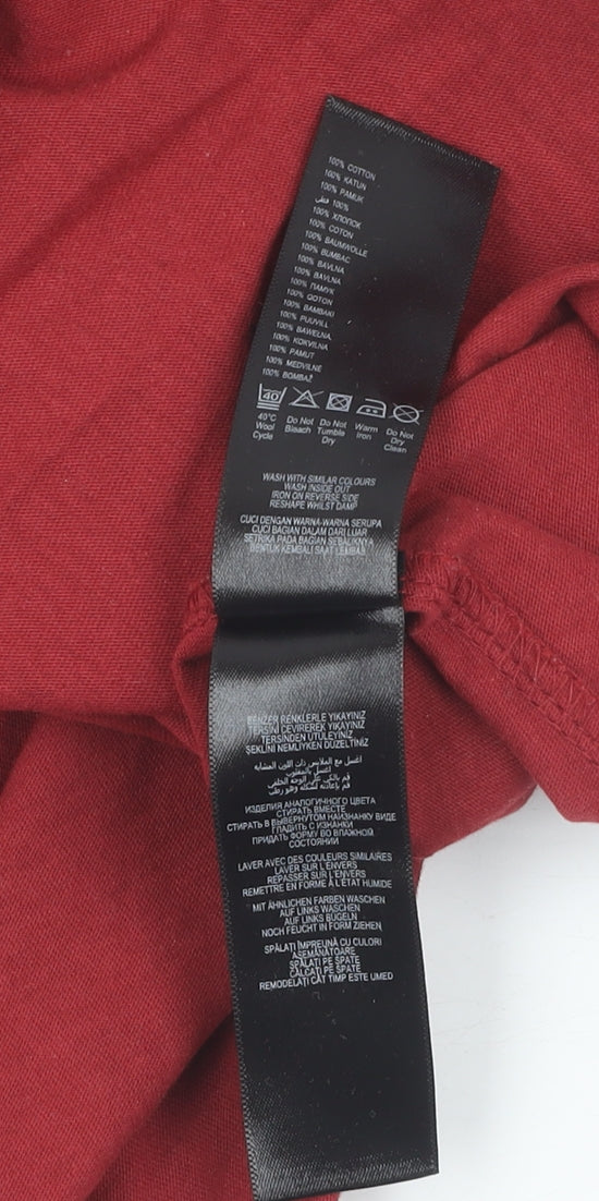 Womens UK Size 10 Red Herring Red  T-Shirt