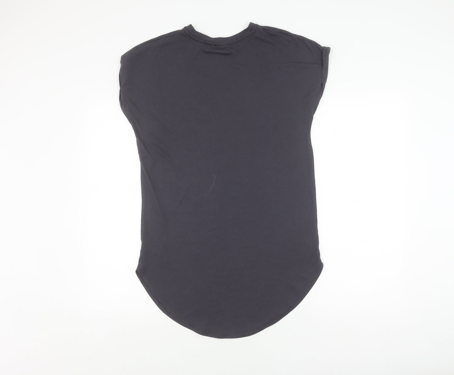 Womens UK Size XS Disney Black Basic T-Shirt