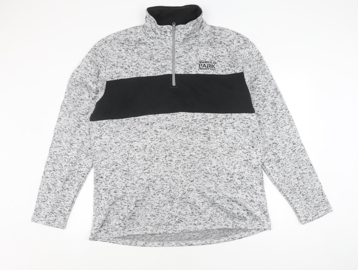 Mens UK Size L atlasformen Grey Pullover Sweatshirt
