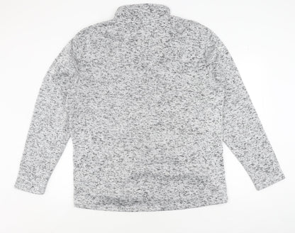 Mens UK Size L atlasformen Grey Pullover Sweatshirt