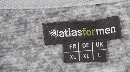 Mens UK Size L atlasformen Grey Pullover Sweatshirt