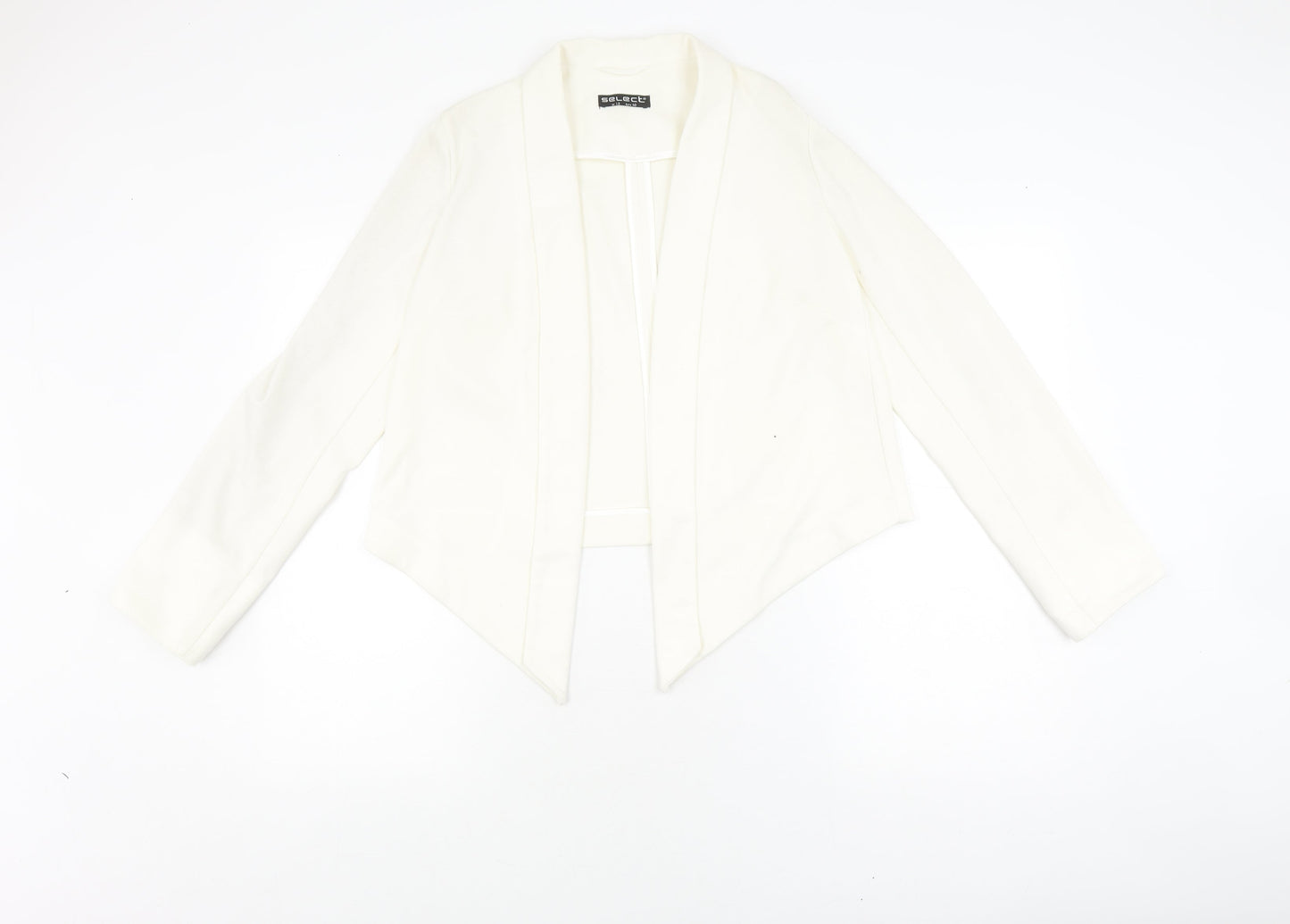 Select Ivory Women's Cropped Knit Blazer Size 12