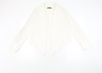 Select Ivory Women's Cropped Knit Blazer Size 12