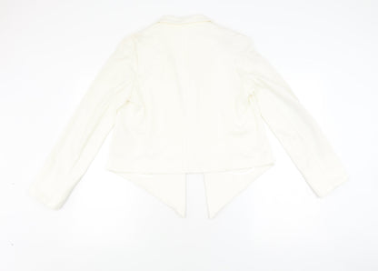 Select Ivory Women's Cropped Knit Blazer Size 12