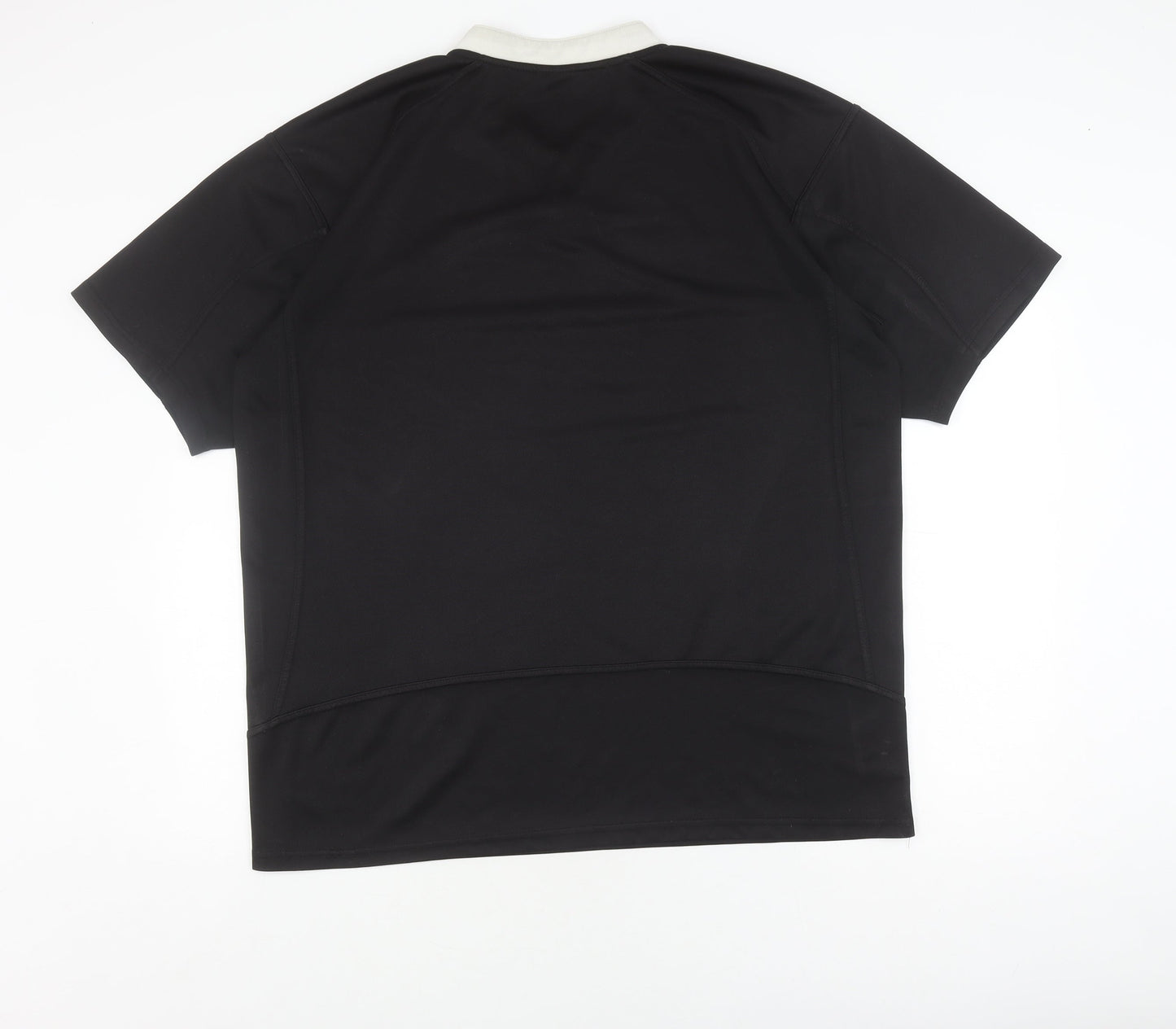 Falcons Men's Black 2XL Jersey V-Neck Short Sleeve Top