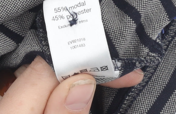 Stone Bay Men's Grey Striped XXL Golf Polo Shirt