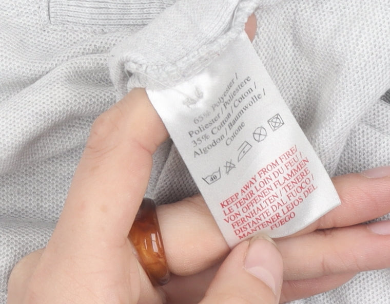 Umbro Men's Grey Polo Shirt 2XL Short Sleeve