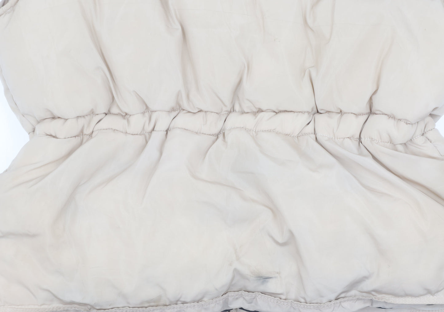 Quiz Women's Beige Waistcoat L Elastic Waist Casual