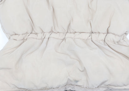 Quiz Women's Beige Waistcoat L Elastic Waist Casual