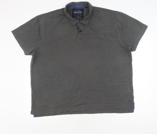 Stone Bay Men's Grey 2XL Golf Polo Shirt Short Sleeve
