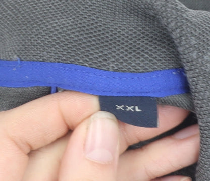 Stone Bay Men's Grey 2XL Golf Polo Shirt Short Sleeve