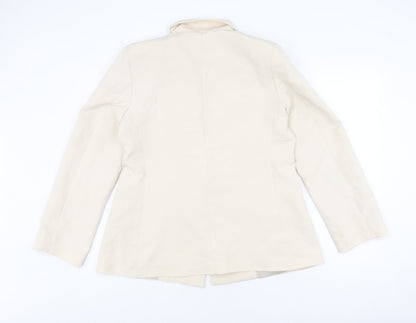 PRETTYLITTLETHING Women Ivory Blazer UK 14 Regular Fit