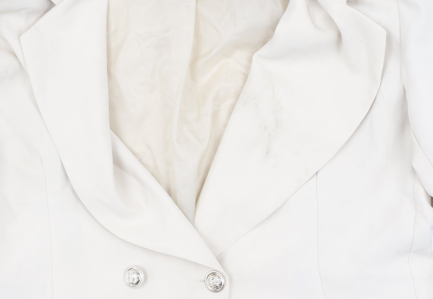 PRETTYLITTLETHING Women Ivory Blazer UK 14 Regular Fit