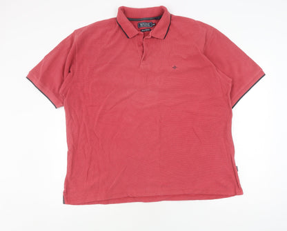 Maine New England Men's Red Polo 2XL Short Sleeve