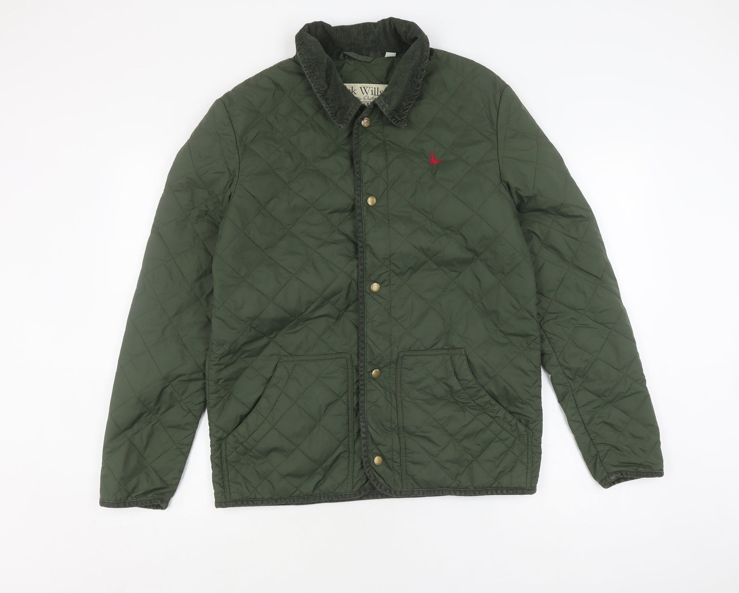 Womens UK Size S Jack Wills Green Quilted Coat