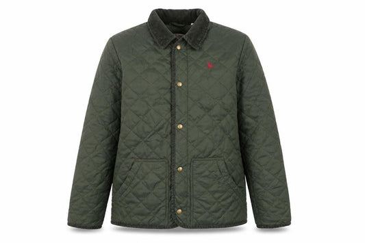 Womens UK Size S Jack Wills Green Quilted Coat