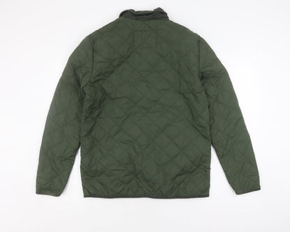 Womens UK Size S Jack Wills Green Quilted Coat