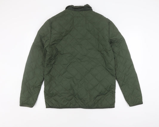 Womens UK Size S Jack Wills Green Quilted Coat