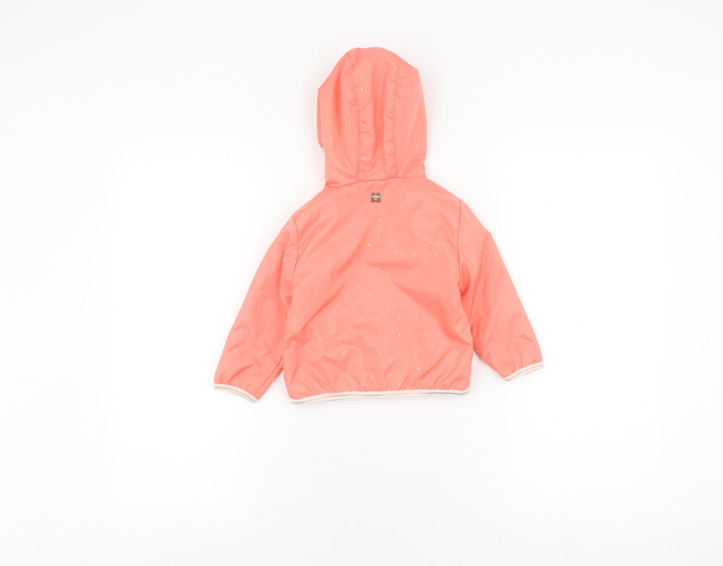 Carrément Beau Girls Pink Puffer Jacket 12-18 Months, Hooded
