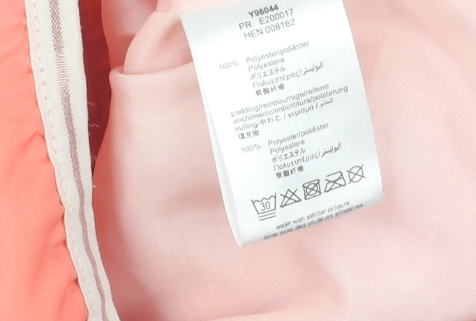 Carrément Beau Girls Pink Puffer Jacket 12-18 Months, Hooded