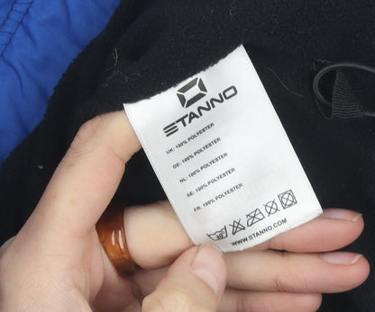 Stanno Boys Blue School Jacket Size 152 With Zipped Pockets