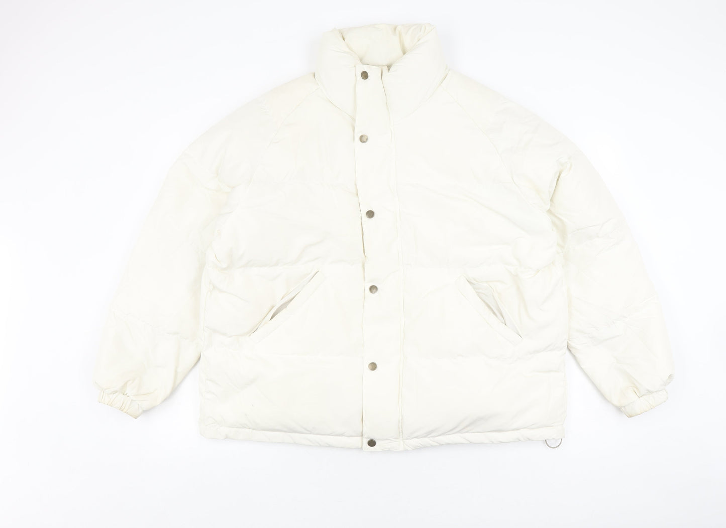 Women's White Puffer Jacket by The Barnet, Size 12, Winter Ready
