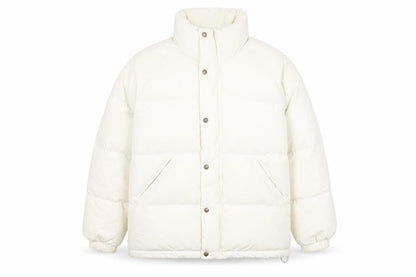Women's White Puffer Jacket by The Barnet, Size 12, Winter Ready