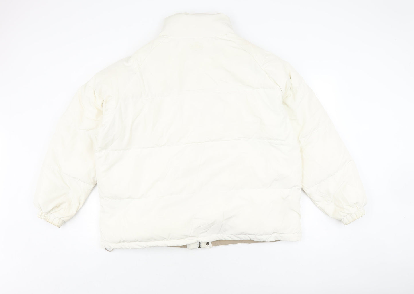 Women's White Puffer Jacket by The Barnet, Size 12, Winter Ready