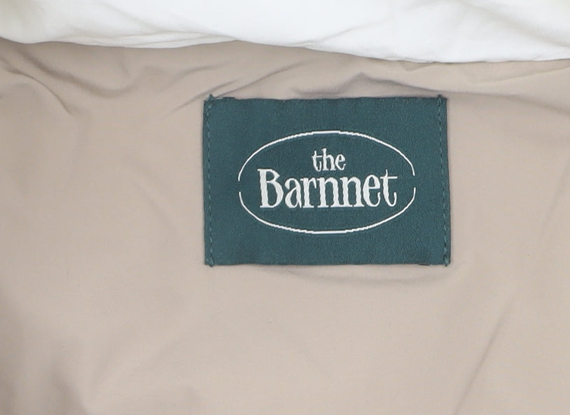 Women's White Puffer Jacket by The Barnet, Size 12, Winter Ready
