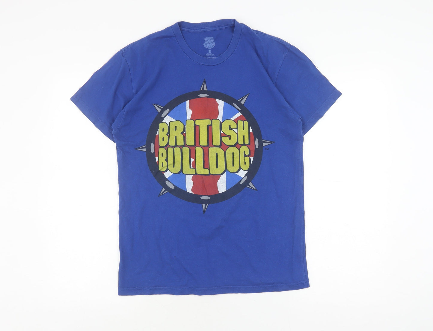 WWE British Bulldog Men's Blue T-Shirt Size S