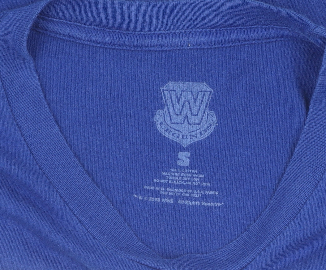 WWE British Bulldog Men's Blue T-Shirt Size S