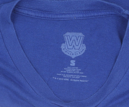 WWE British Bulldog Men's Blue T-Shirt Size S