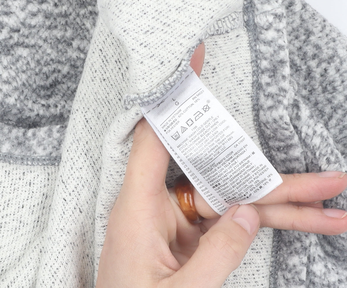 Gap Women's Grey Knit Sweatshirt Size 12