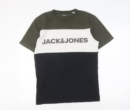 Mens UK Size L JACK & JONES Multicoloured  T-Shirt