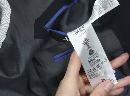 Mens UK Size 40 Marks and Spencer Regular Black Suit Jacket