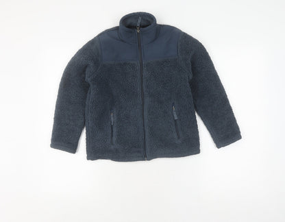 32 Degrees Boys' Blue Fleece Jacket, Full Zip, Size 7-8, Winter Warm